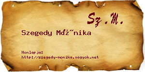 Szegedy Mónika névjegykártya